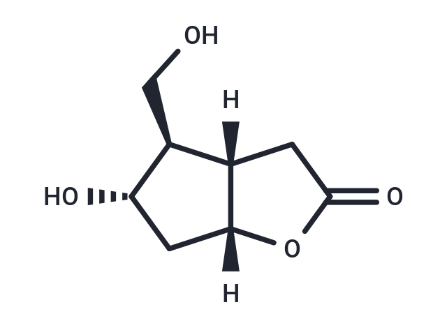 化合物 (3aS,4R,5S,6aR)-5-Hydroxy-4-(hydroxymethyl)hexahydro-2H-cyclopenta[b]furan-2-one|T66949|TargetMol