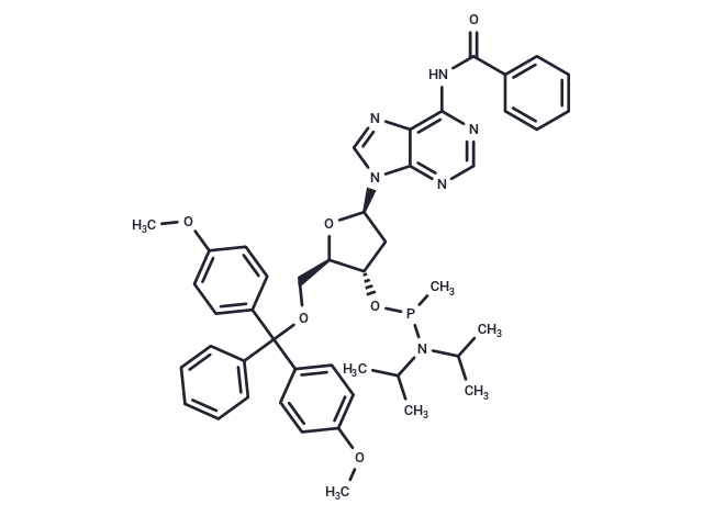 化合物 5’-DMTr-dA(Bz)-Methyl ? phosphonamidite|TNU1466|TargetMol