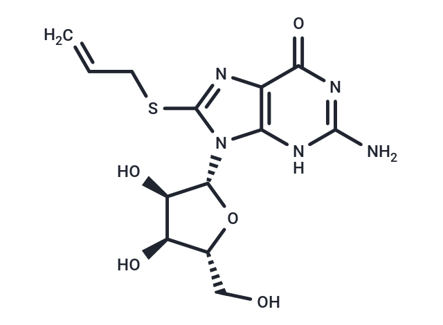 化合物 8-Allylthioguanosine|TNU0497|TargetMol