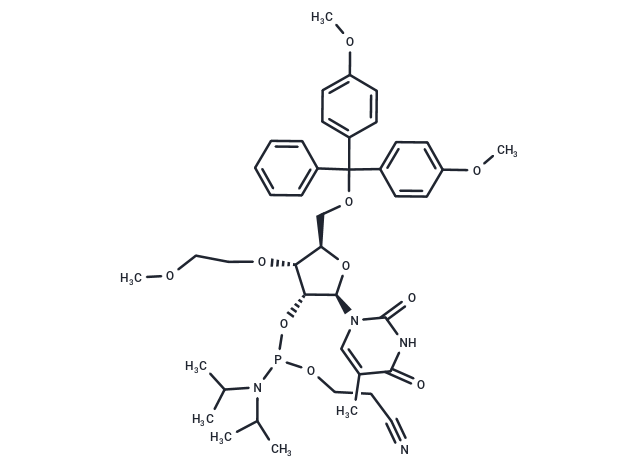 化合物 3’-O-MOE-5MeU-2’-phosphoramidite|TNU1387|TargetMol