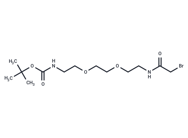 化合物 Bromoacetamido-C2-PEG2-NH-Boc|T14816|TargetMol