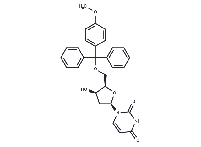 化合物 1-(5-O-Methoxytrityl-2-deoxy-b-D-xylofuranosyl)uracil|TNU0928|TargetMol