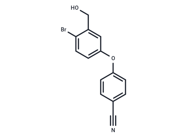 化合物 4-(4-Bromo-3-(hydroxymethyl)phenoxy)benzonitrile|T66560|TargetMol