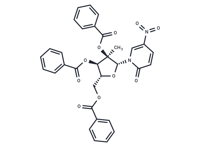 化合物 1-(2,3,5-Tribenzoyl-2-C-b-methyl-b-D-ribofuranosyl)-5-nitropyridine-2(1H)-one|TNU0799|TargetMol