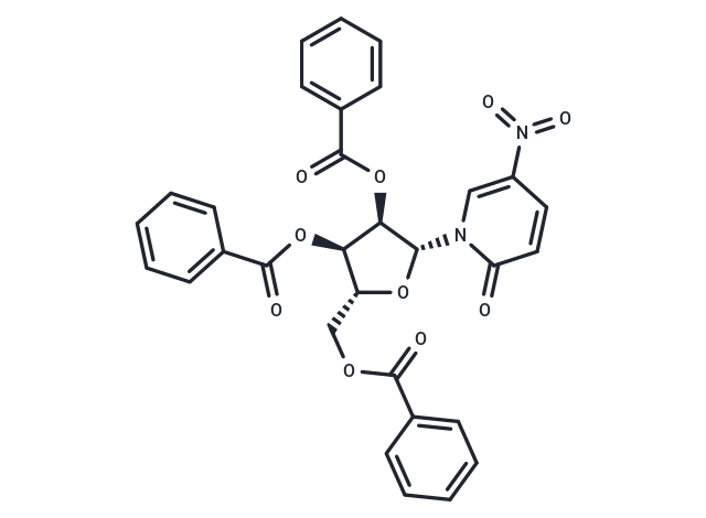 化合物 1-(2,3,5-Tribenzoyl-b-D-ribofuranosyl)-5-nitropyridine-2(1H)-one|TNU0798|TargetMol