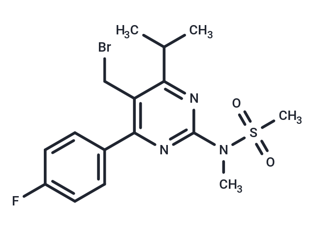 化合物 N-[5-Bromomethyl-4-(4-fluorophenyl)-6-isopropylpyrimidine-2-yl]-N-methylmethane sulfonamide|T66071|TargetMol