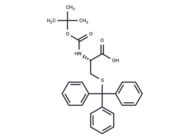 化合物 (R)-2-((tert-Butoxycarbonyl)amino)-3-(tritylthio)propanoic acid|T65779|TargetMol