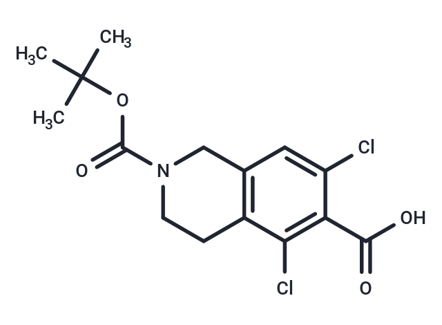 化合物 2-(tert-Butoxycarbonyl)-5,7-dichloro-1,2,3,4-tetrahydroisoquinoline-6-carboxylic acid|T66594|TargetMol