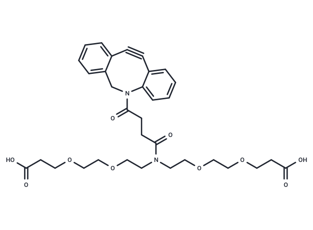 化合物 N-DBCO-N-bis(PEG2-C2-acid)|T18409|TargetMol