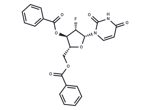 化合物 3’,5’-Bis-O-benzoyl-2’-deoxy-2’-fluoro-beta-D-arabinouridine|TNU0636|TargetMol