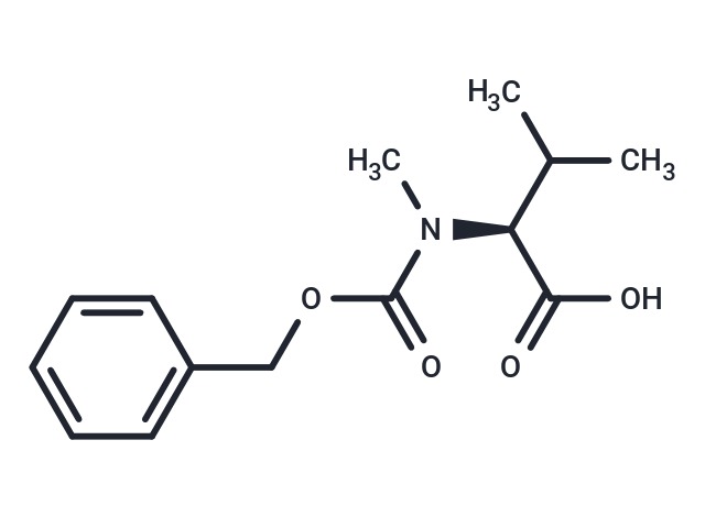 化合物 (S)-2-(((Benzyloxy)carbonyl)(methyl)amino)-3-methylbutanoic acid|T65969|TargetMol