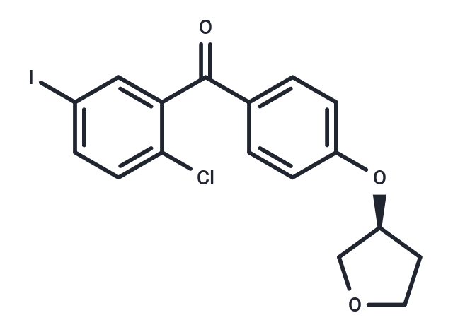 化合物 (S)-(2-Chloro-5-iodophenyl)(4-((tetrahydrofuran-3-yl)oxy)phenyl)methanone|T66982|TargetMol