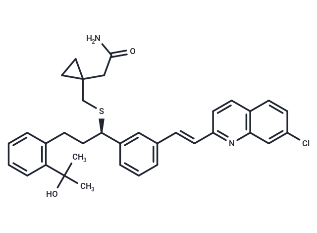 化合物 Montelukast cyclopropaneacetamide|T68496|TargetMol