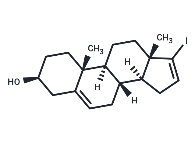 化合物 (3S,8R,9S,10R,13S,14S)-17-Iodo-10,13-dimethyl-2,3,4,7,8,9,10,11,12,13,14,15-dodecahydro-1H-cyclopenta[a]phenanthren-3-ol|T66301|TargetMol