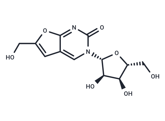 化合物 3-b-D-Ribofuranosyl-6-hydroxymethyl-furano[2,3-d]-pyrimidin-2-one|TNU0606|TargetMol