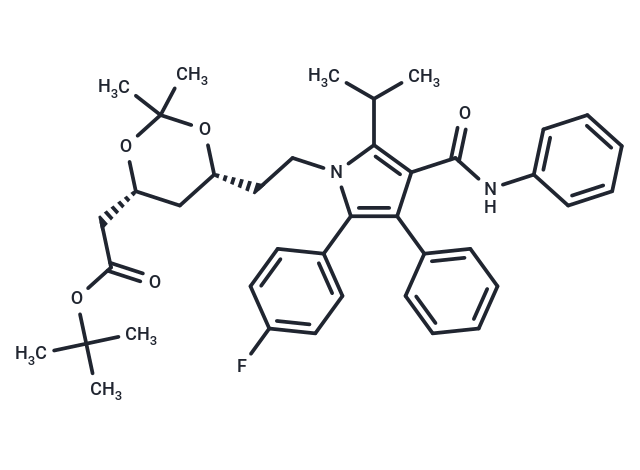 化合物 Atorvastatin acetonide tert-butyl ester|T10400|TargetMol