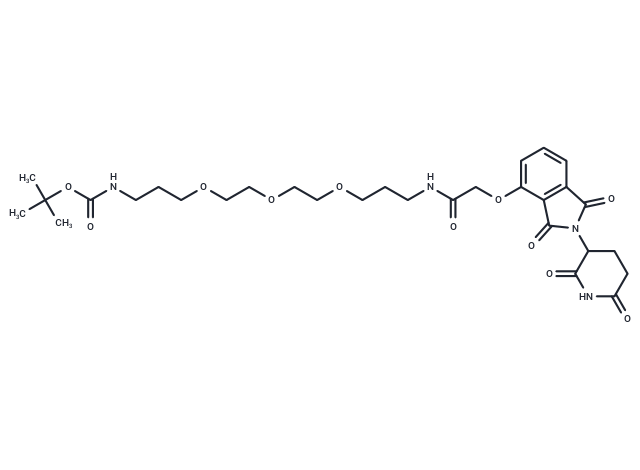 Thalidomide-O-amido-CH2-PEG3-CH2-NH-Boc|T39216|TargetMol