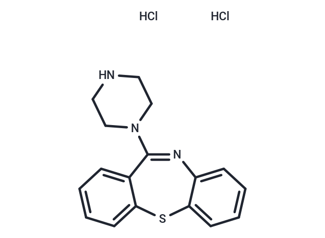 化合物 11-(1-Piperazinyl)-dibenzo[b,f][1,4]thiazepine dihydrochloride|T65682|TargetMol