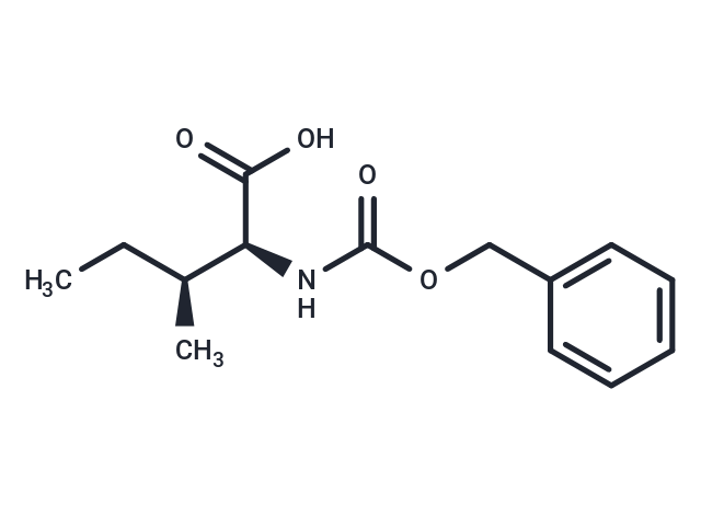 化合物 (2S,3S)-2-(((Benzyloxy)carbonyl)amino)-3-methylpentanoic acid|T65923|TargetMol