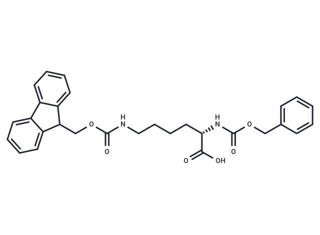 化合物 (S)-6-((((9H-Fluoren-9-yl)methoxy)carbonyl)amino)-2-(((benzyloxy)carbonyl)amino)hexanoic acid|T65356|TargetMol