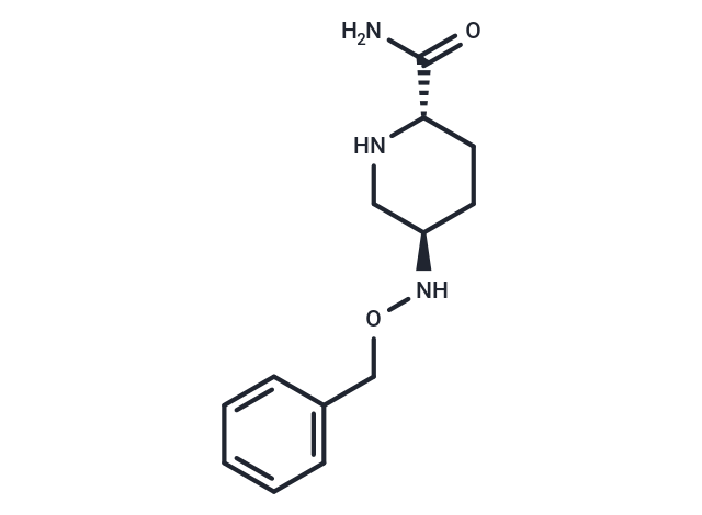 化合物 (2S,5R)-5-((Benzyloxy)amino)piperidine-2-carboxamide|T67228|TargetMol