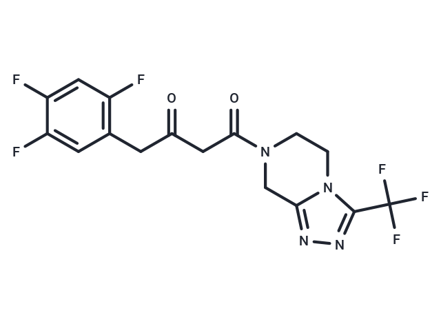 化合物 1-(3-(Trifluoromethyl)-5,6-dihydro-[1,2,4]triazolo[4,3-a]pyrazin-7(8H)-yl)-4-(2,4,5-trifluorophenyl)butane-1,3-dione|T67692|TargetMol