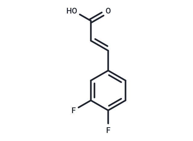 化合物 trans-3,4-Difluorocinnamic acid|T67373|TargetMol