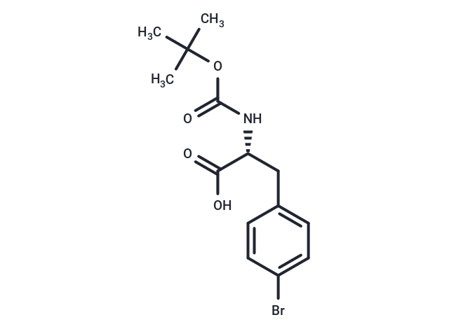 化合物 Boc-D-Phe(4-Br)-OH|T65474|TargetMol