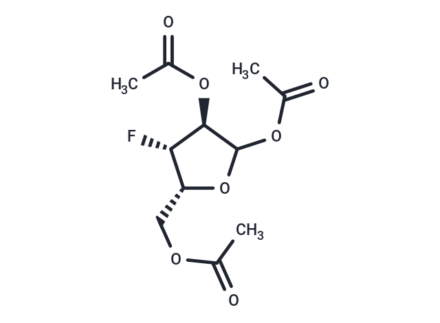 化合物 3-Deoxy-3-fluoro-1,2,5-tri-O-acetyl-D-xylofuranose|TNU1363|TargetMol