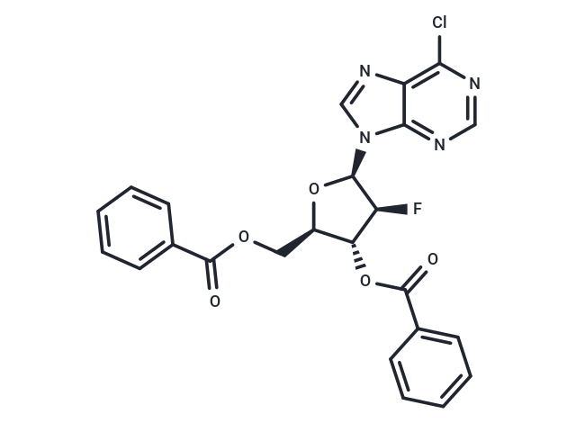 化合物 6-Chloropurine -9-beta-D-(3’,5’-di-O-benzoyl-2’-deoxy-2’-fluoro)arabinoriboside|TNU0753|TargetMol