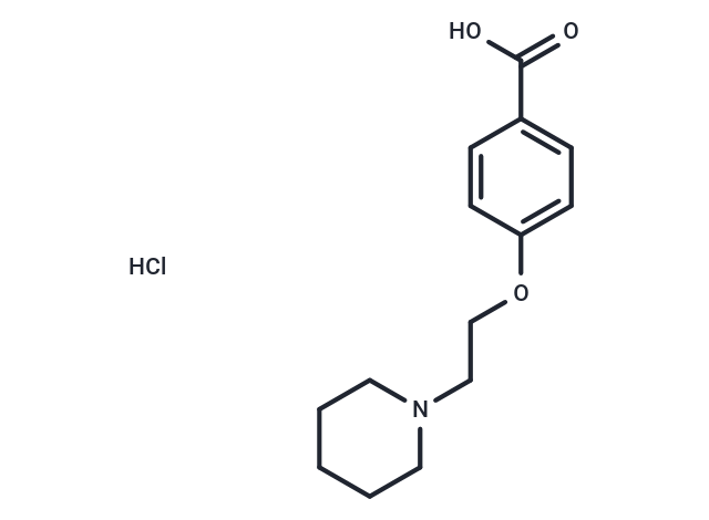 化合物 4-[2-(1-Piperidyl)ethoxy]benzoic Acid Hydrochloride|T66228|TargetMol