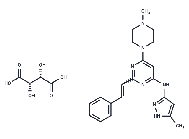 化合物 ENMD-2076 tartrate|T2358L|TargetMol