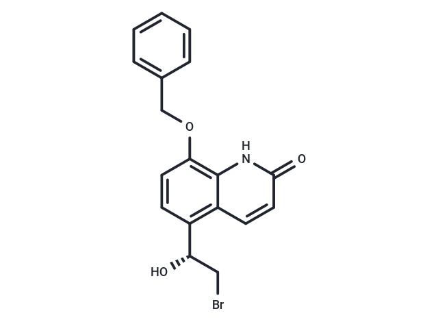 化合物 (R)-8-(Benzyloxy)-5-(2-bromo-1-hydroxyethyl)quinolin-2(1H)-one|T66255|TargetMol