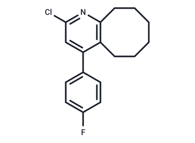 化合物 2-Chloro-4-(4-fluorophenyl)-5,6,7,8,9,10-hexahydrocycloocta[b]pyridine|T66280|TargetMol