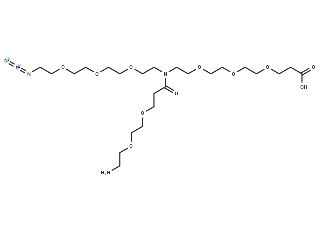 化合物 N-(Azido-PEG3)-N-(PEG2-amine)-PEG3-acid|T16192|TargetMol