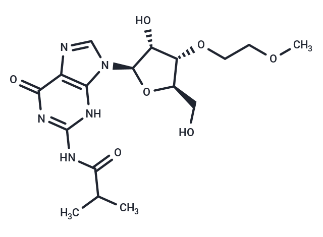 化合物 N2-iso-Butyroyl-3’-O-(methoxyethyl)guanosine|TNU1389|TargetMol