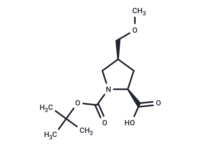 化合物 (2S,4S)-1-(tert-Butoxycarbonyl)-4-(methoxymethyl)pyrrolidine-2-carboxylic acid|T66636|TargetMol