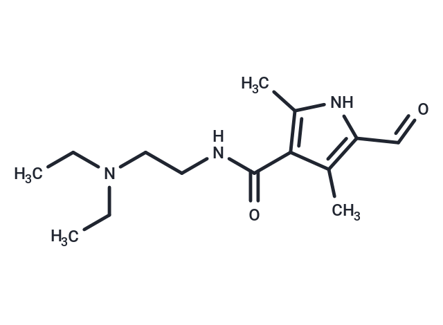 化合物 N-(2-(Diethylamino)ethyl)-5-formyl-2,4-dimethyl-1H-pyrrole-3-carboxamide|T66203|TargetMol