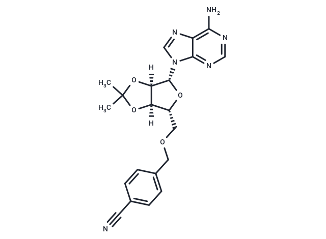 化合物 5’-O-(4-Cyanobenzyl)-2’,3’-O-isopropylidene adenosine|TNU0795|TargetMol