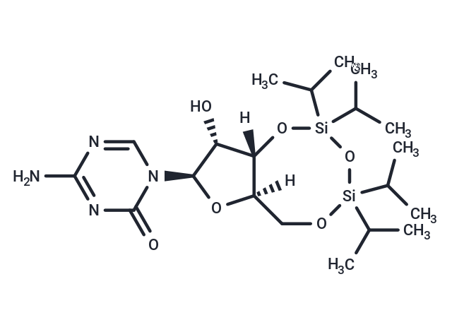 化合物 4-Amino-1-[3,5-O-[1,1,3,3-tetrakis(1-methylethyl)-1,3-disiloxanediyl]-beta-D-ribofuranosyl]-1,3,5-triazin-2(1H)-one|TNU0901|TargetMol