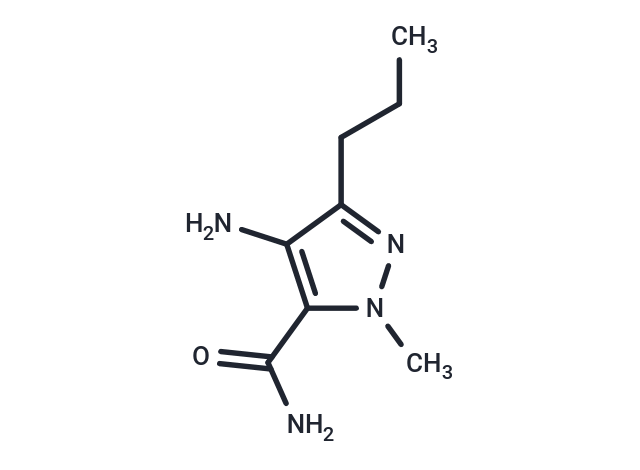 化合物 4-Amino-1-methyl-3-N-propyl-1H-pyrazole-5-carboxamide|T67079|TargetMol