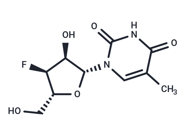 化合物 3’-Deoxy-3’-fluoro-5-methyluridine|TNU0139|TargetMol