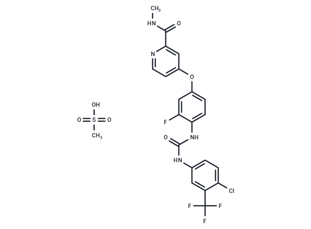 化合物 Regorafenib mesylate|T64090|TargetMol