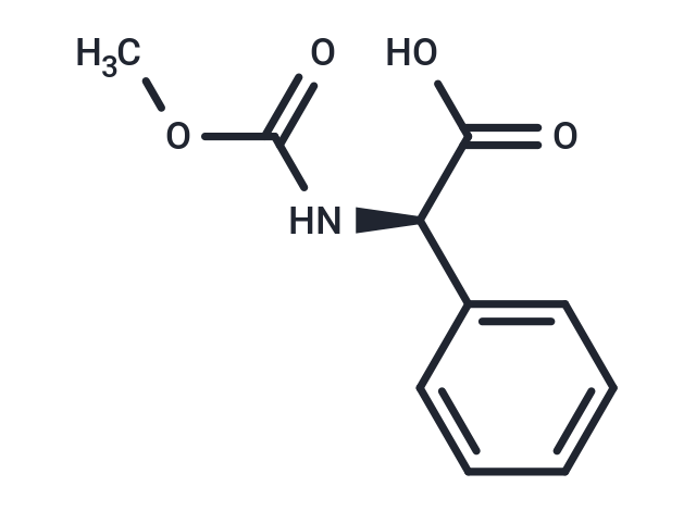 化合物 (R)-2-((Methoxycarbonyl)amino)-2-phenylacetic acid|T65697|TargetMol