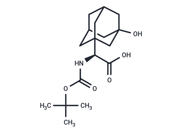 化合物 Boc-3-Hydroxy-1-adamantyl-D-glycine|T66213|TargetMol