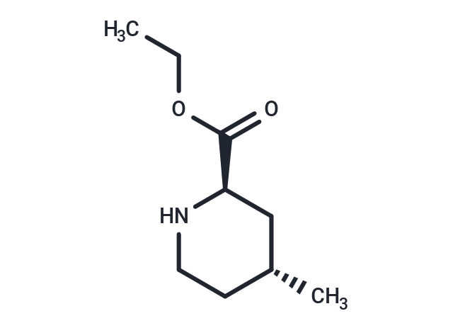 化合物 (2R,4R)-Ethyl 4-methylpiperidine-2-carboxylate|T66178|TargetMol