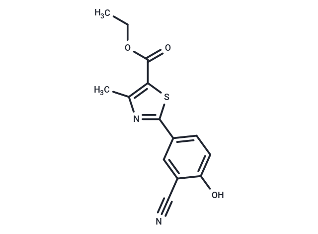 化合物 Ethyl 2-(3-cyano-4-hydroxyphenyl)-4-methylthiazole-5-carboxylate|T66244|TargetMol