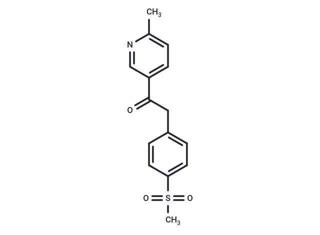 化合物 1-(6-Methylpyridin-3-yl)-2-(4-(methylsulfonyl)phenyl)ethanone|T66913|TargetMol