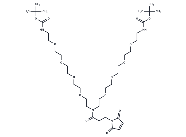 化合物 N-Mal-N-bis(PEG4-NH-Boc)|T16233|TargetMol