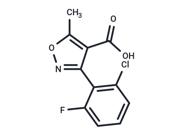 化合物 3-(2-Chloro-6-fluorophenyl)-5-methylisoxazole-4-carboxylic acid|T65267|TargetMol